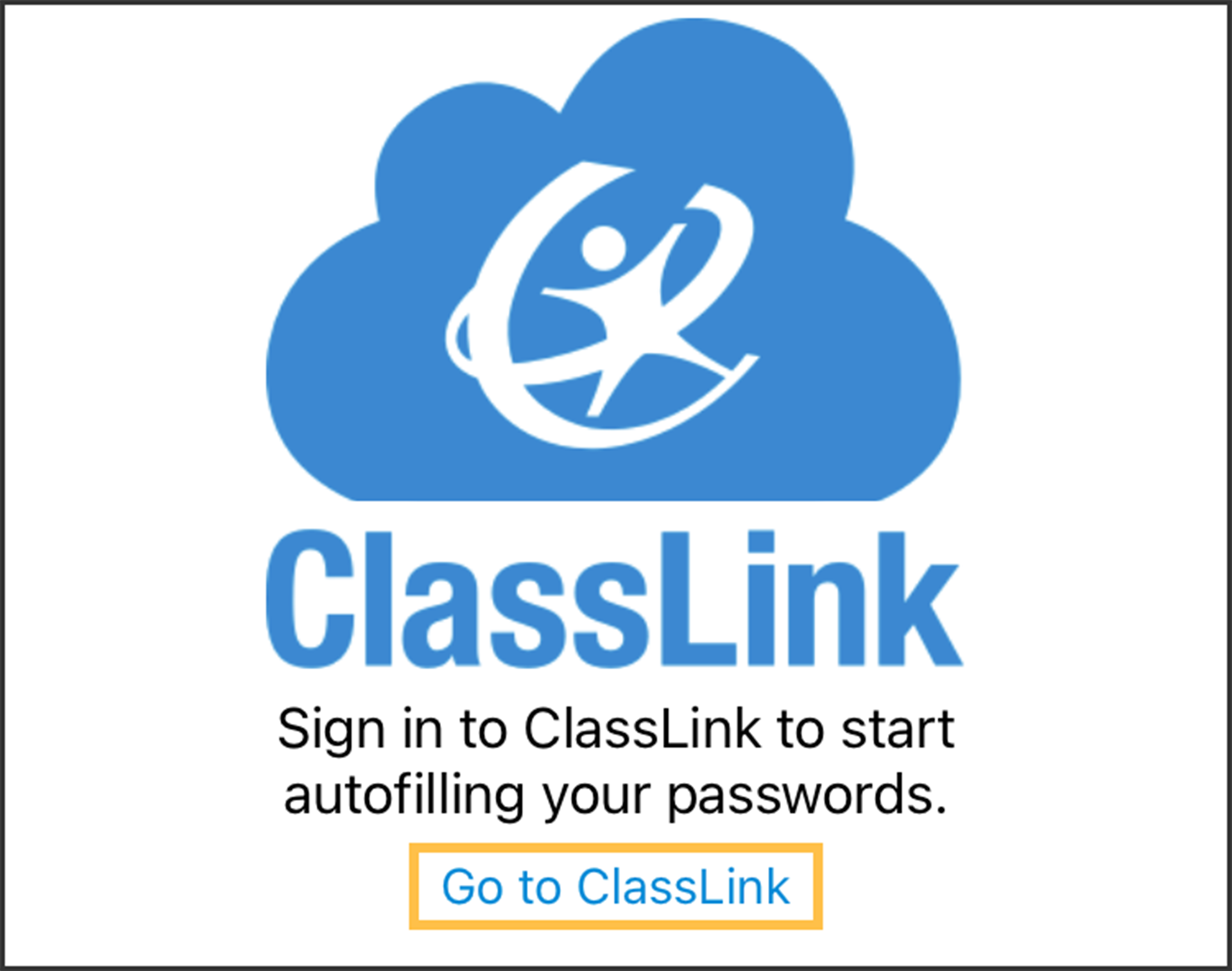 Enabling iOS Password Autofill for ClassLink
