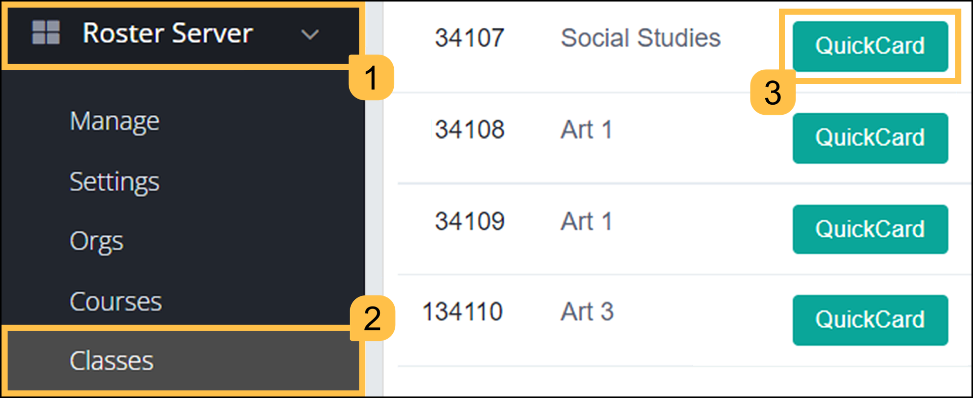 QuickCards for Roster Server