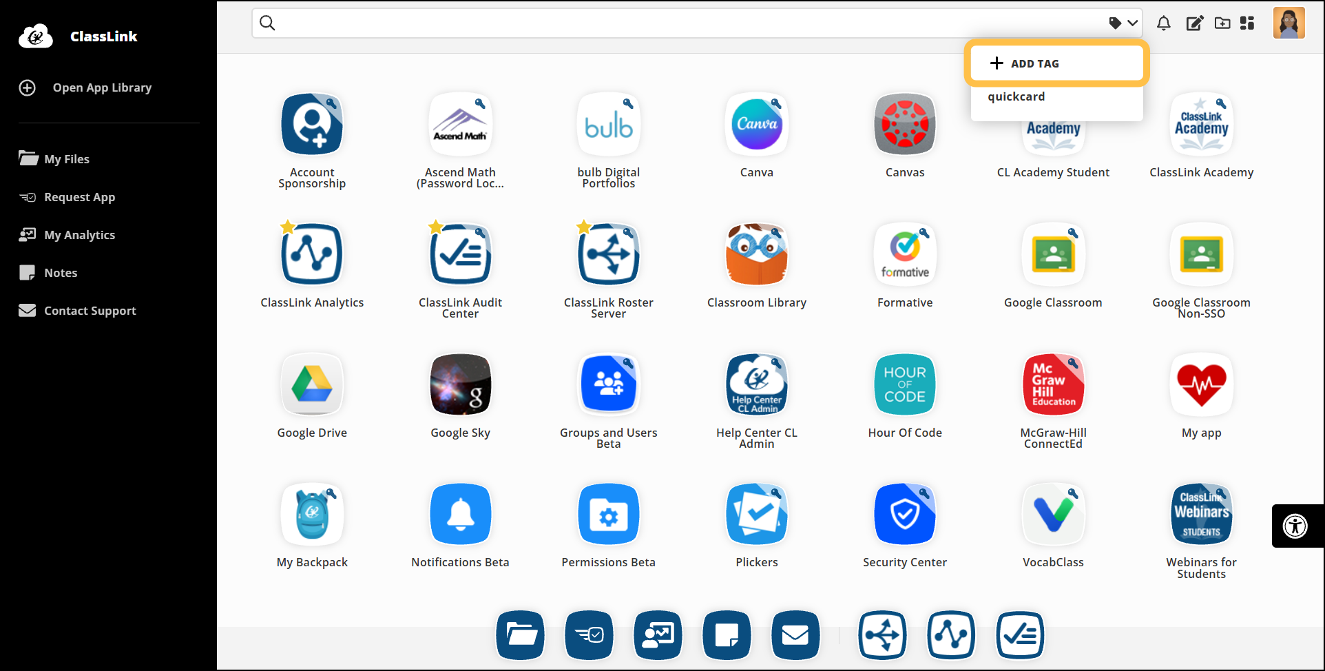Professional Theme: Create an app tag
