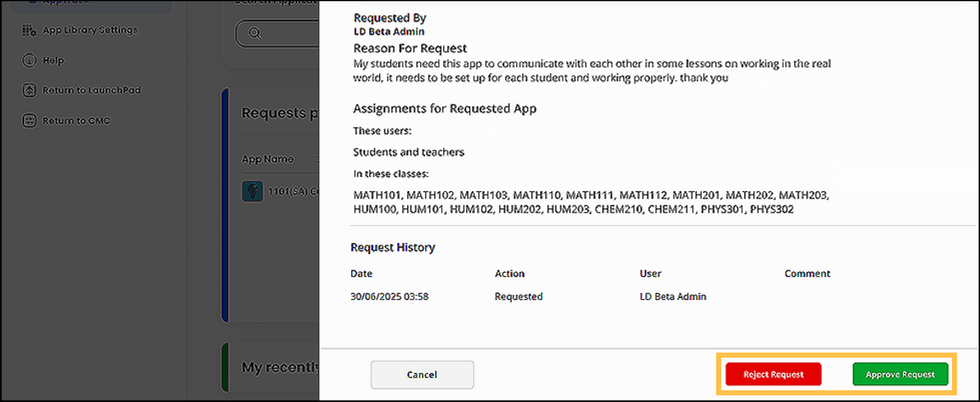 AppTrack Approver Workflow
