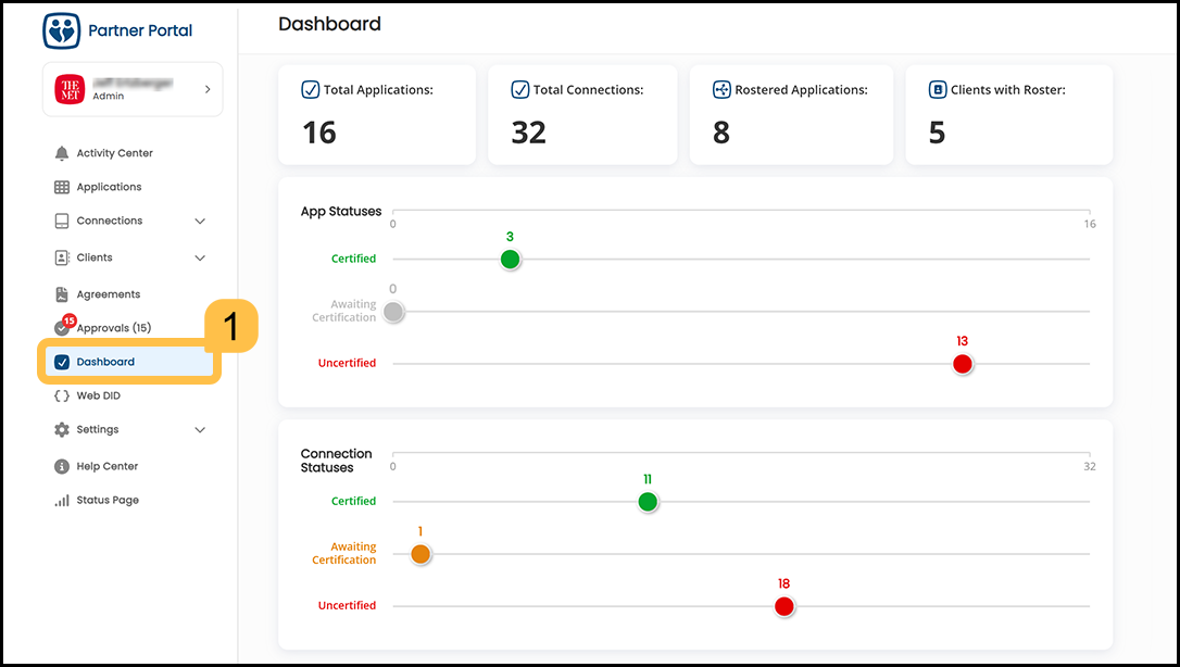 Navigate the Partner Portal Dashboard